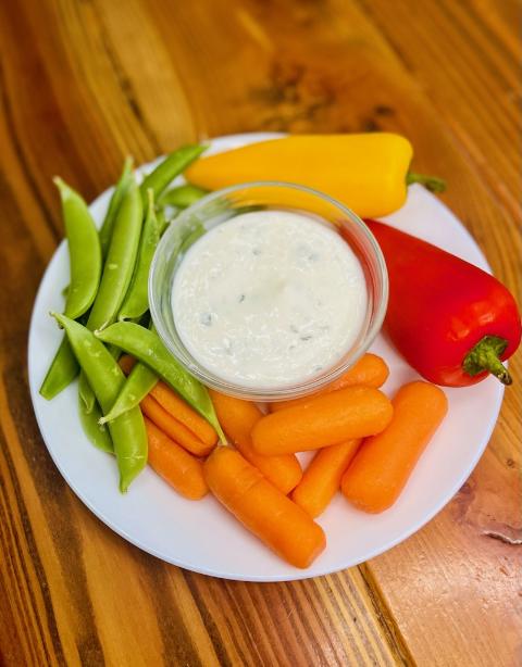 Ranch dressing with vegetables