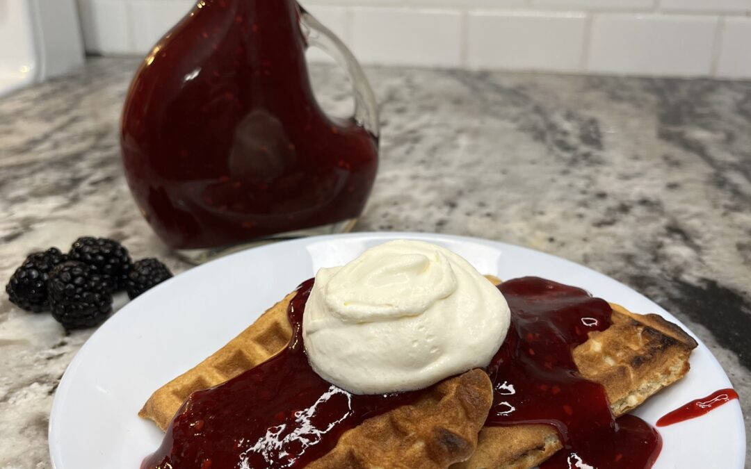 Blackberry Syrup with Jam in a Jiffy