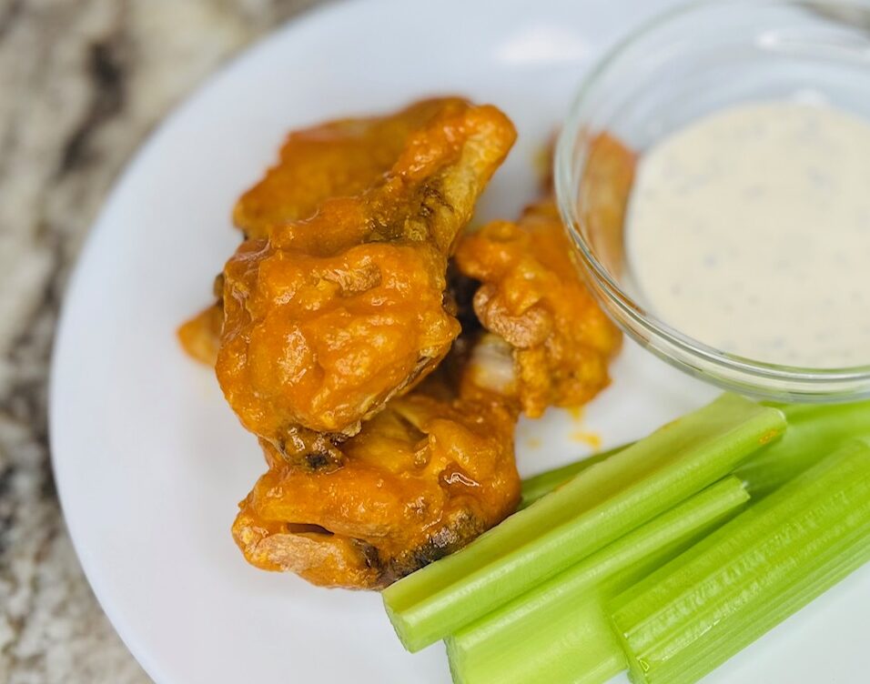 Buffalo style chicken wings using EZ Gel