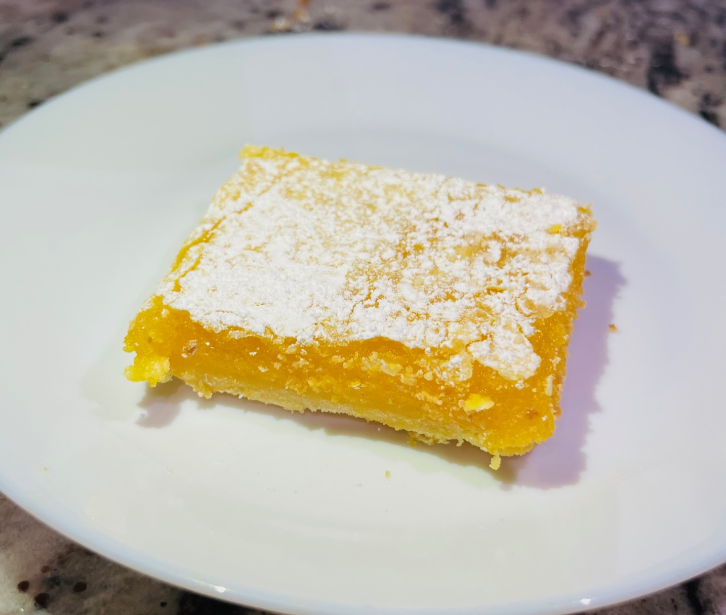 Lemon Bar on white plate