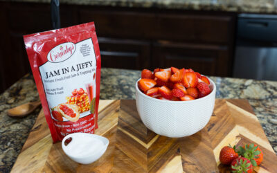 Easy Strawberry Freezer Jam in 5 Minutes (No Cooking Required)