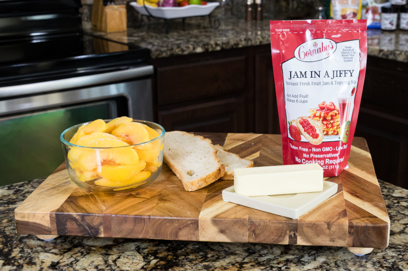 Peaches with Jam in a Jiffy Keto Orange Fruit Dip