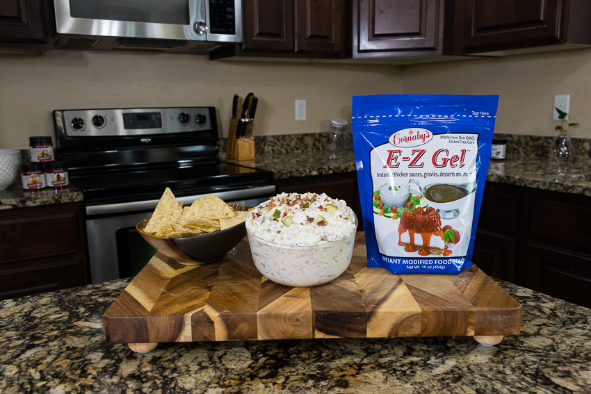 Viral E-Z Gel Pickle dip with Chips Keto Orange Fruit Dip